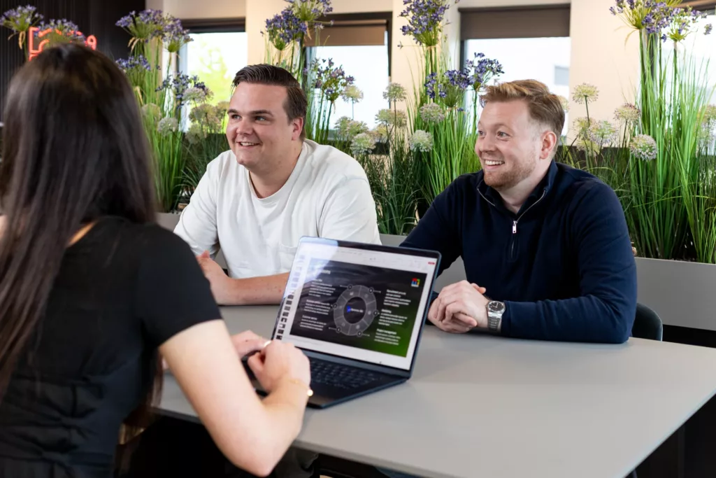 Wouter Veltman, Aaron Weijel in gesprek over implementatie van Power Apps bij Msquad